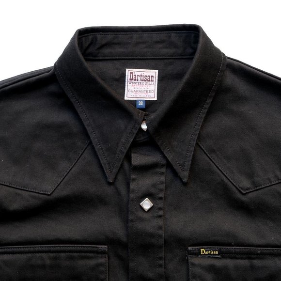 Studio D'Artisan Western Twill Shirt - Black - Picture 2 of 4